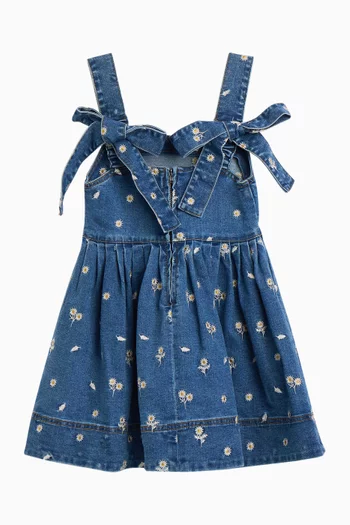 Catalina Daisy Mini Dress in Denim