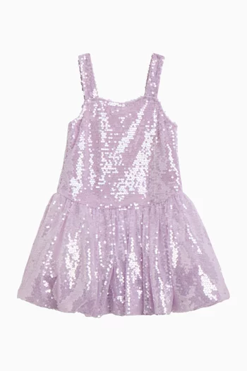 Alanna Sequin Dress in Mesh