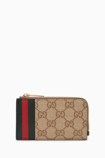 GG Card Holder in Canvas