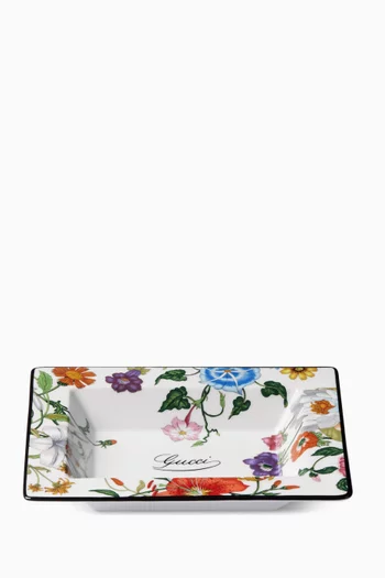 x Ginori 1735 Small Flora-print Trinket Tray in Porcelain