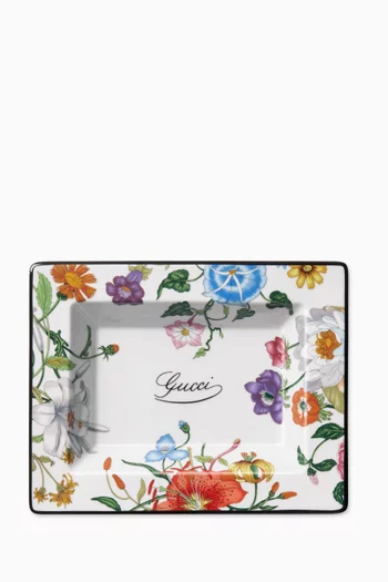 x Ginori 1735 Small Flora-print Trinket Tray in Porcelain