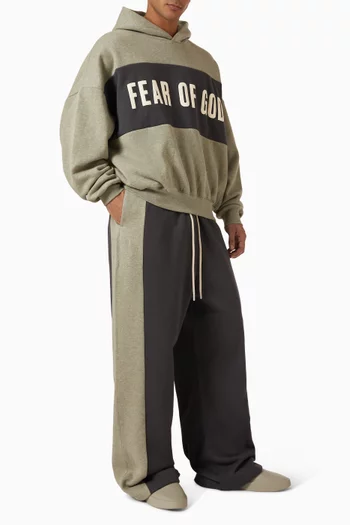 Panelled Lounge Pants in Core Fleece