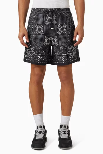 MA Check Shorts in Silk