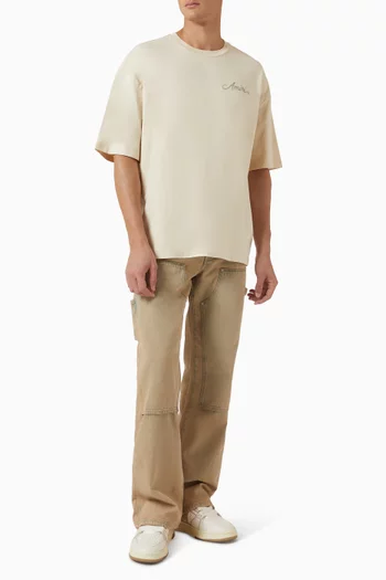 Ma Quad Checkerboard Oversized T-shirt in Cotton-jersey