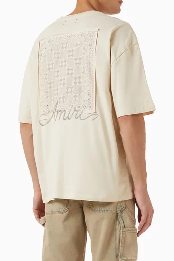 Ma Quad Checkerboard Oversized T-shirt in Cotton-jersey