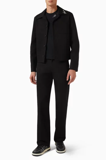 Bootcut Pants in Twill