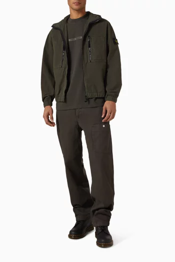 Hooded Overshirt in Organic Cotton Ripstop