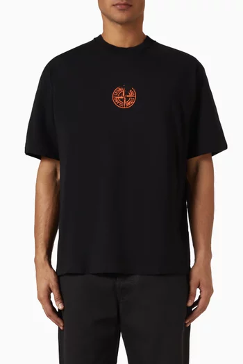 Printed T-shirt in Organic Cotton Jersey