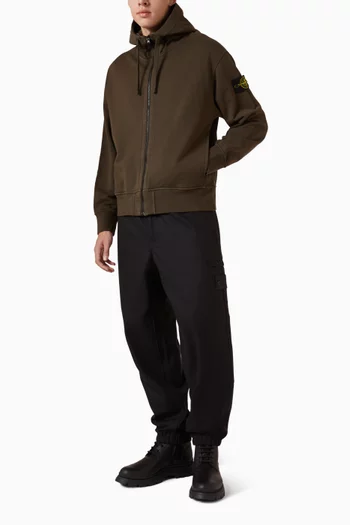 Zip Hoodie in Cotton-fleece