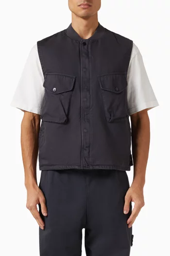 Vest in Cotton Twill