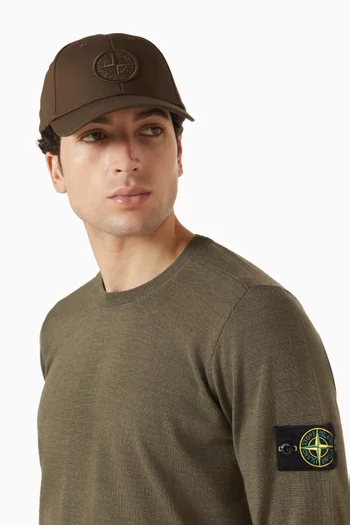 Logo Baseball Cap in Cotton-canvas