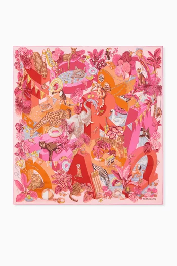 Jungle Party Foulard in Silk