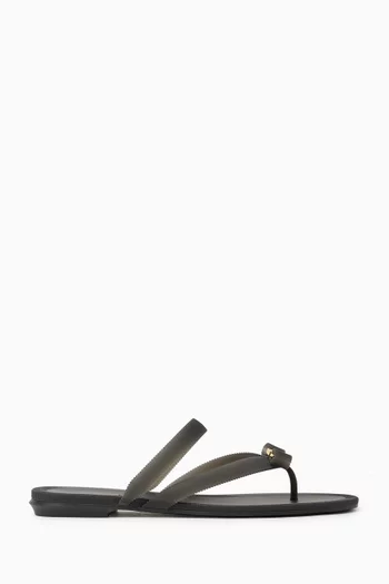 Vara Bow Jelly Thong Sandals