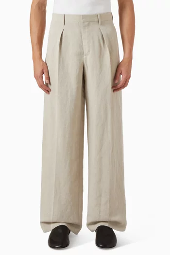 Pleat Wide-leg Pants