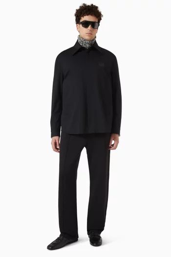 Technical Fabric Shirt in Cotton-blend