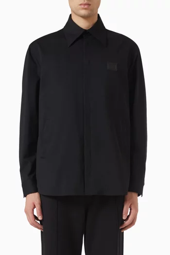 Technical Fabric Shirt in Cotton-blend