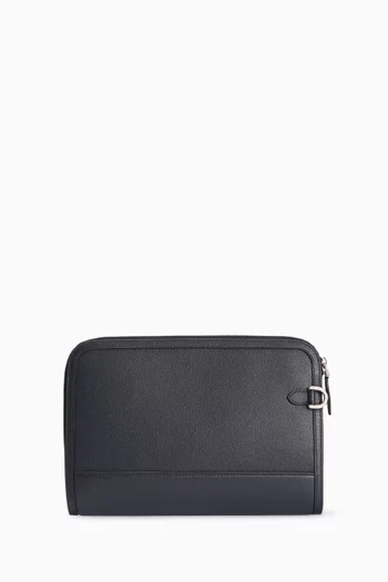 Atene Clutch Bag in Grained Calfskin