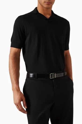 Pin-buckle Belt in Patent Leather