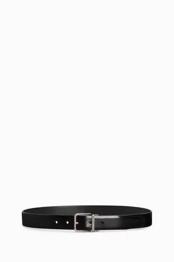 Pin-buckle Belt in Patent Leather