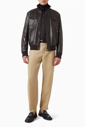 Relaxed-fit Pants in Cupro Blend