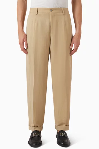 Relaxed-fit Pants in Cupro Blend