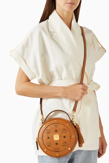 Pina Crossbody Bag in Visetos Canvas