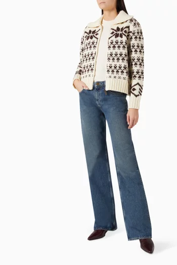 Knit Cardigan in Virgin Wool Blend