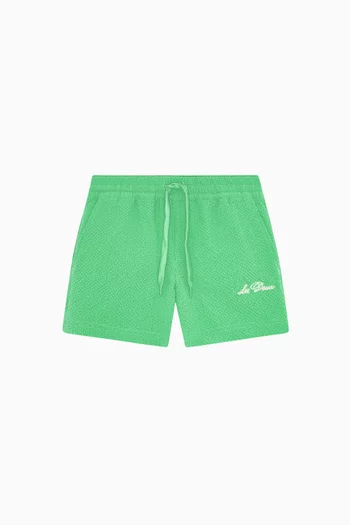 Striped Swim Shorts in Seersucker