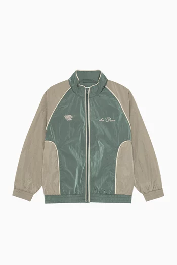 Shiny Track Jacket in Technical Poly-blend