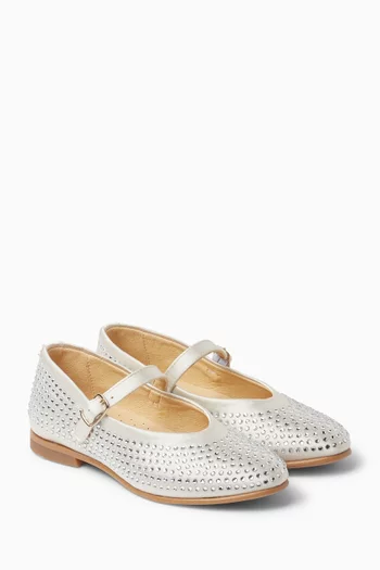 Sequin-embellished Ballerina Sandals