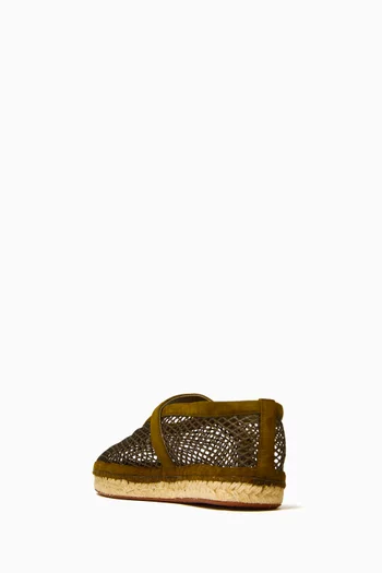 Fishnet Espadrilles in Mesh