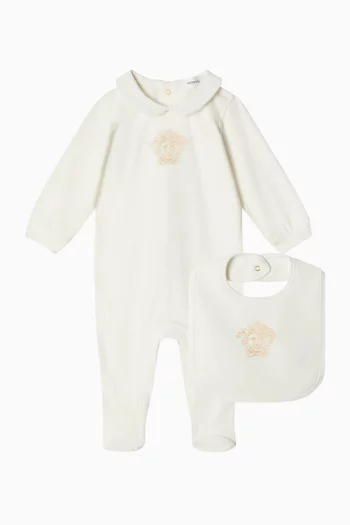 Medusa Embossed 2-piece Gift Set in Cotton