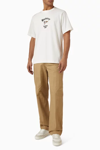 Check Flag T-shirt in Cotton