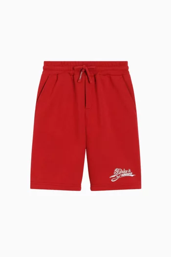 Logo Shorts in Cotton Fleece