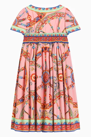 Cartwheel Print Dress