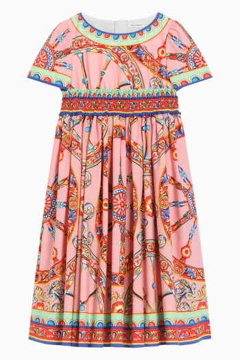 Cartwheel Print Dress