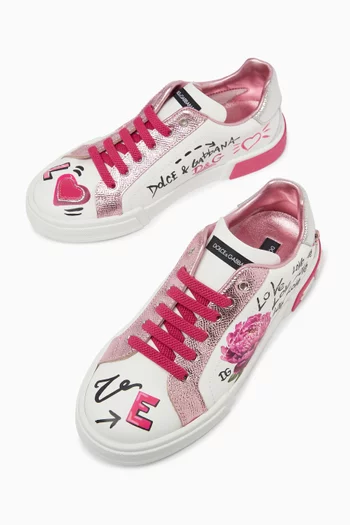 Portofino Light Sneakers in Calfskin Leather