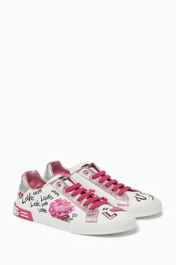 Portofino Light Sneakers in Calfskin Leather