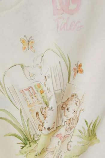 Graphic-print T-Shirt in Cotton Jersey