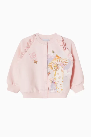 Graphic-print Sweatshirt in Fleece