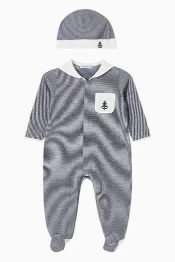 Striped Pyjama  in Cotton-jersey