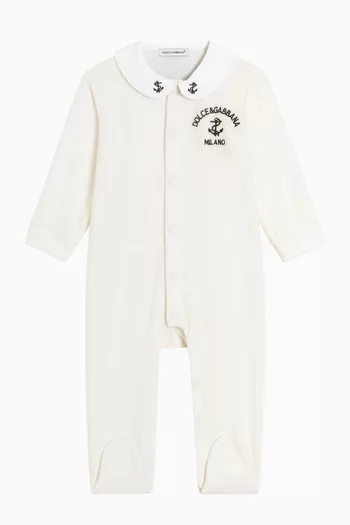 Anchor Collar Pyjama in Cotton