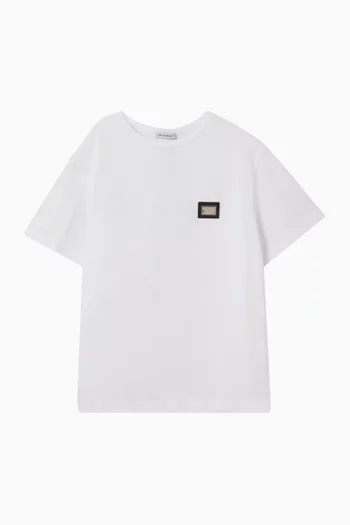 Logo T-shirt in Cotton Jersey