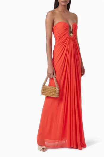 Helix Crystal Strapless Gown