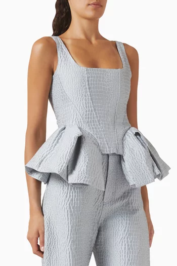 Brocade Corset Top