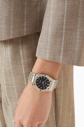 Obsidian Sealed Ultra Thin Quartz Watch, 39mm