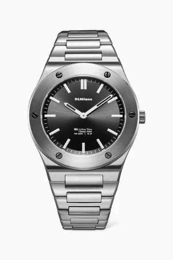 Obsidian Sealed Ultra Thin Quartz Watch, 39mm