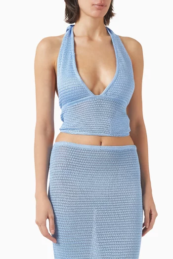 Toulon Crochet Top in Rayon