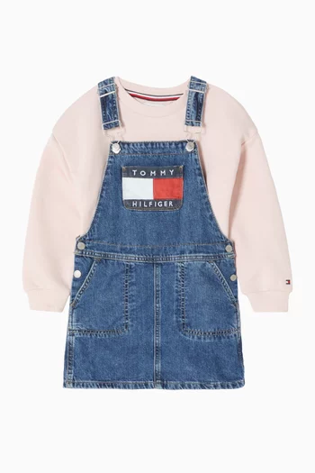 Heritage Flag Dress in Denim