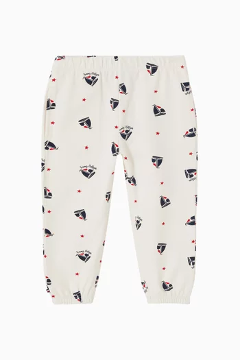 Cuffed Sweatpants in Cotton